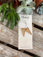 Dropped Wooden Triangles - Medium