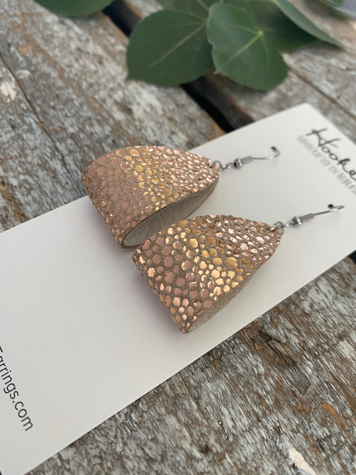 Rose Gold Shimmer Loops