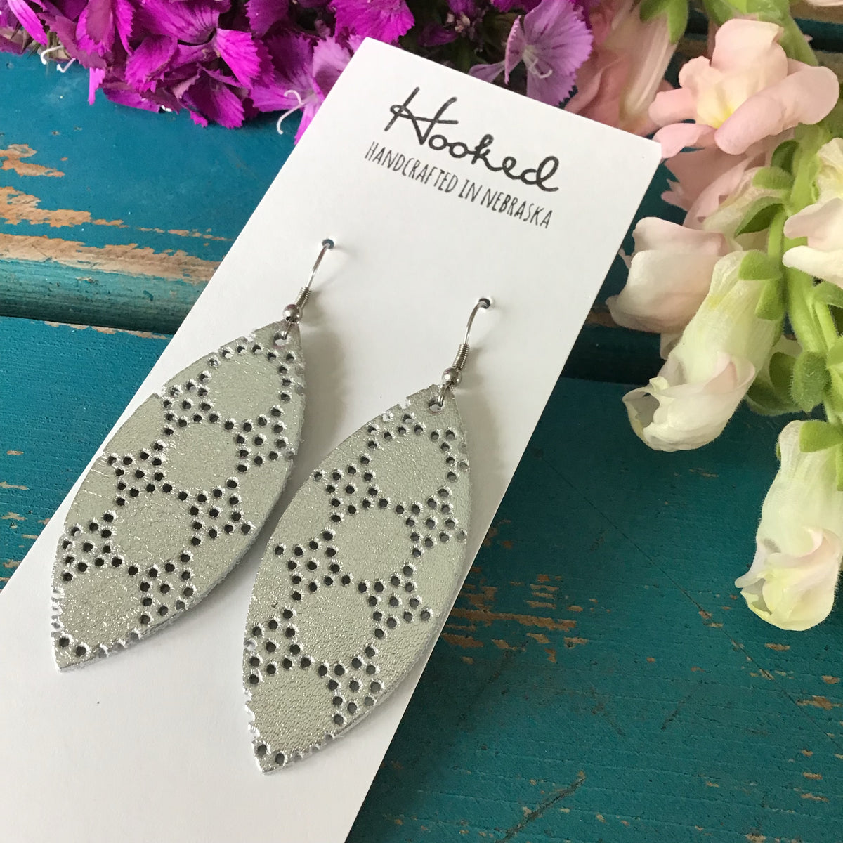 Lacey Petals in Silver - Medium