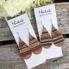 Bayadere Stripe Cork Teardrops - Medium