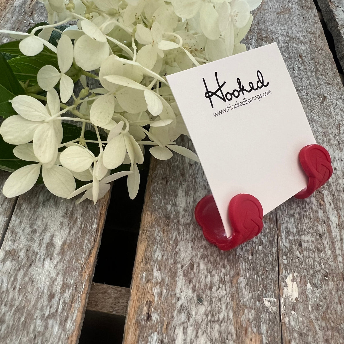 Huggie Hoops - Rad Red