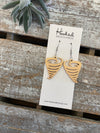 Wooden Cutout Earrings - Tornado - Custom Colors