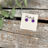 Druzy-Style Round Studs - 8mm