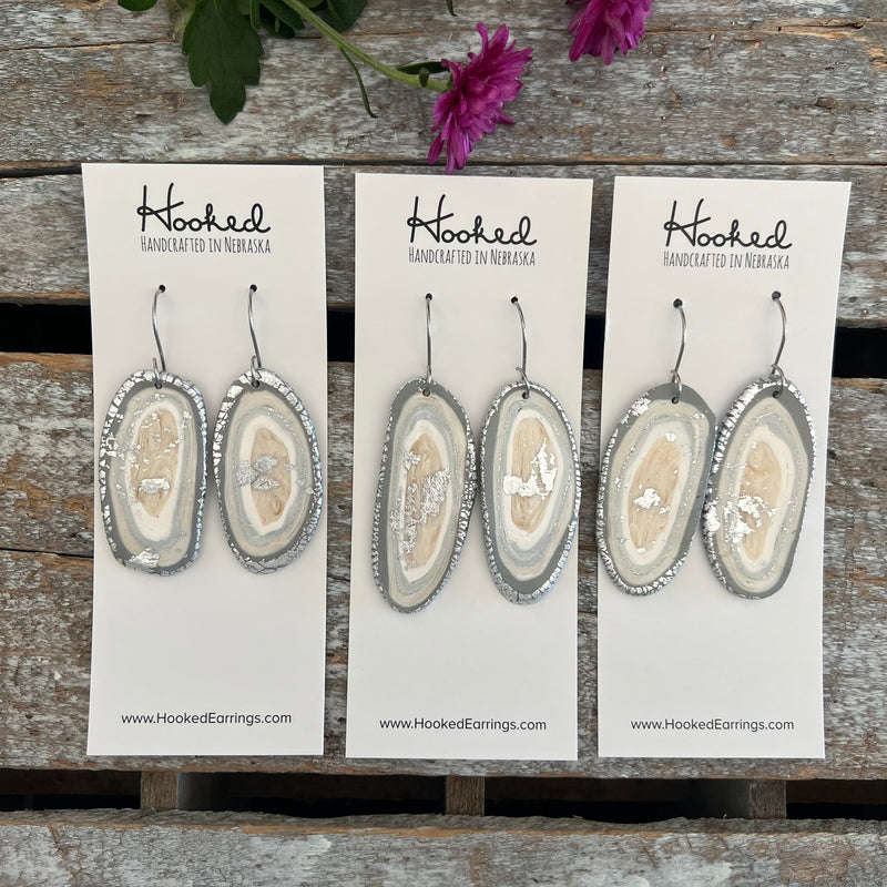 Silver Geodes - Medium, Oblong