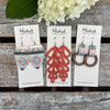 Blue Agave Aztec Looped Wooden Hoops