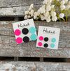 Tres Chic - Glitter Leather Stud Collection - 16mm