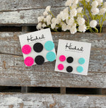 Tres Chic - Glitter Leather Stud Collection - 16mm