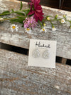 Druzy-Style Teardrop Studs - Large
