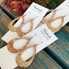 Silver Strand Cork Leather Teardrop Cutouts - Medium