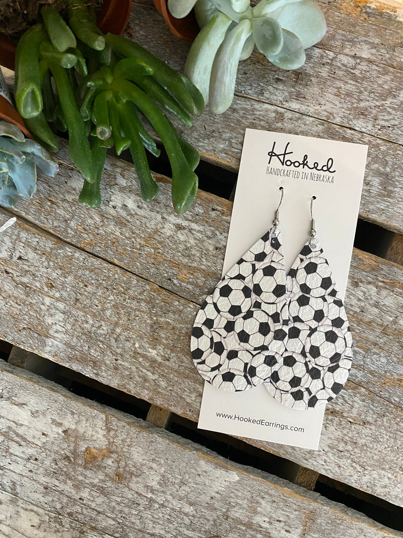 Soccer Teardrops - Large
