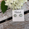 Paw Print Studs