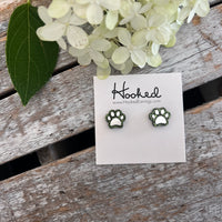 Paw Print Studs