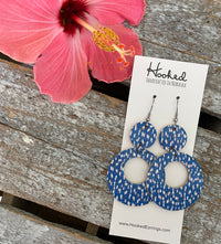 Speckled Royal Stacked Circle Cutouts