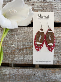 Dotted or Striped Layered Footballs - Medium Petals