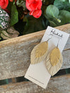 Gold and Champagne Layered Fringe Petals - Large