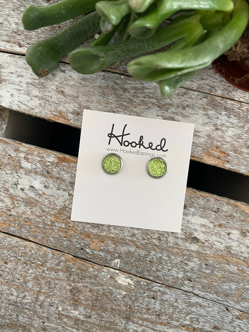 MORE Druzy-Style Round Studs - 8mm