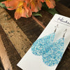 Clearly Turquoise Glitter Pool Earrings