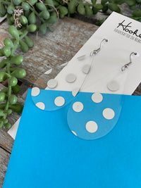 Clearly Silver Polka Pool Earrings