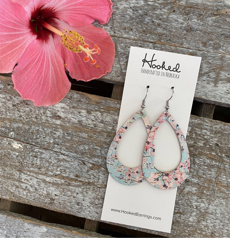 Cherry Blossom Teardrop Cutouts - Medium