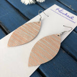 Rose Gold Shimmer Stripe Petals - Medium