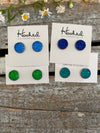 Druzy-Style Round Studs - Colors - 12mm