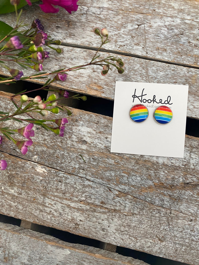 Under the Rainbow Studs - 12mm