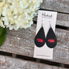 Nebraska State Pride Teardrops in Black/Red - Medium