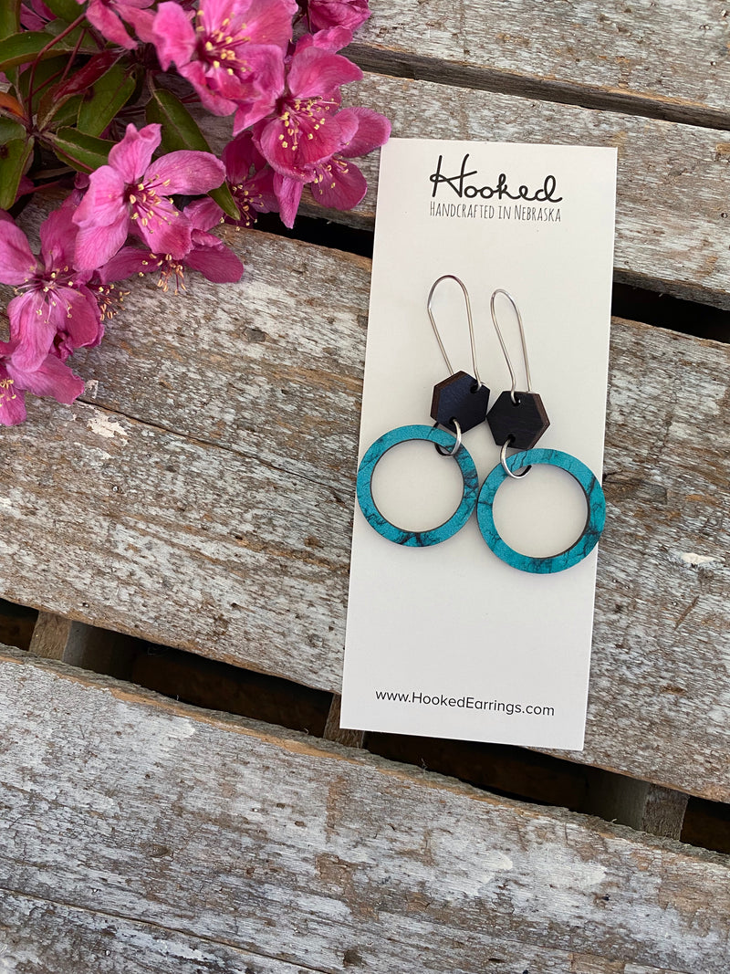 Turquoise Suspended Stacks - Small