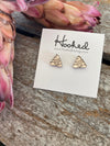 Etched Smiling Pile Studs - 10mm