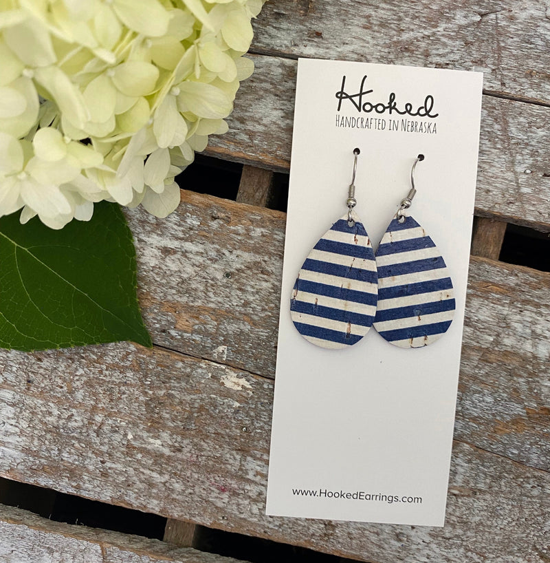 Nautical Stripe Teardrops - Small