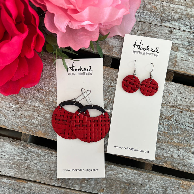 Cherry Basketweave Suspended Stacks