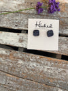 Druzy-Style Square Studs - 10mm