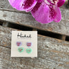 Candy Heart Studs - Two Pack