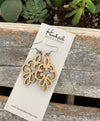 Wooden Deluxe Cutout Earrings - Small/Medium Filigree