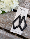 Diamond Cutouts in Crushed Onyx - Large