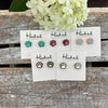 Paw Print Studs