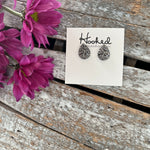 Sparkling Teardrop Studs - Small