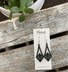 Wooden Cutout Earrings - Medium Diamond Deco