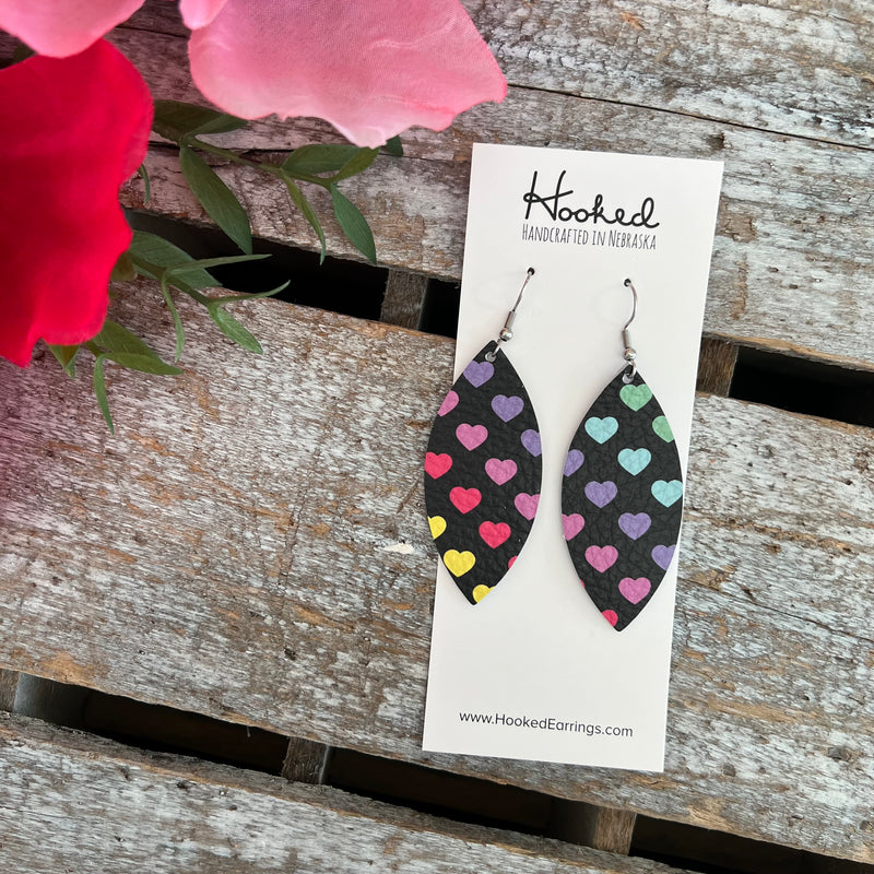 Rainbow Heart Petals - Medium