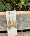 Wooden Deluxe Cutout Earrings - Small/Medium Filigree