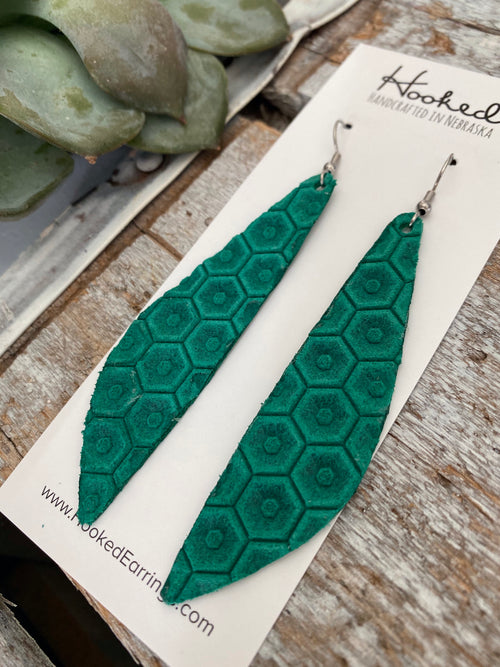 Hexagon Tulips in Emerald