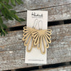 Wooden Deluxe Cutout Earrings - Large Rowan