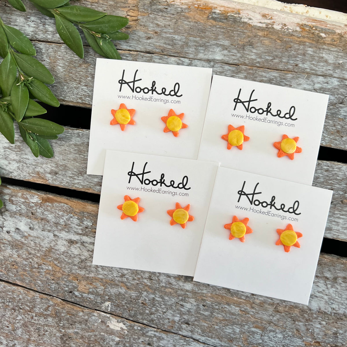 Sunshine Clay Studs
