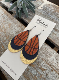 Custom Colors - Triple Layered Basketballs - Medium Teardrops