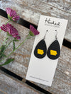 Iowa State Pride Teardrops in Black/Yellow - Small