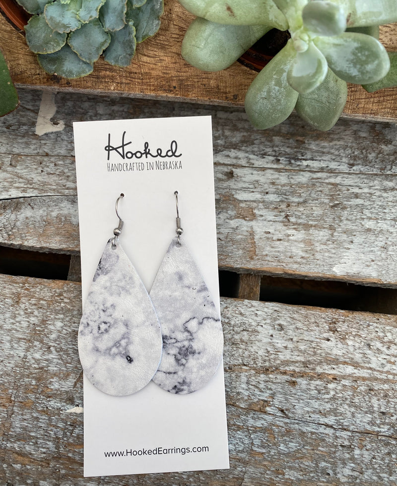 Must-Have Marble Teardrops - Medium