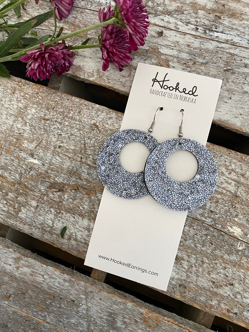 Pewter Sequin Circle Cutouts