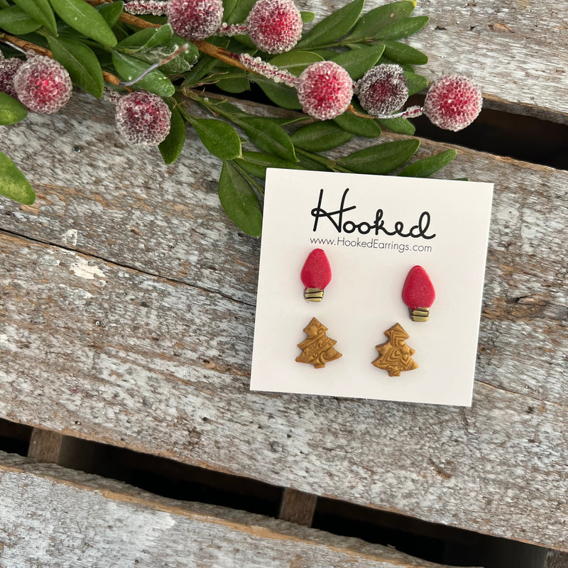 Rockin’ Around the Tree Studs - Two Pack