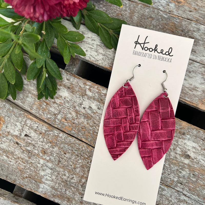 Raspberry Braid Petals - Medium