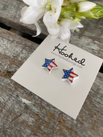 Patriotic Star Studs